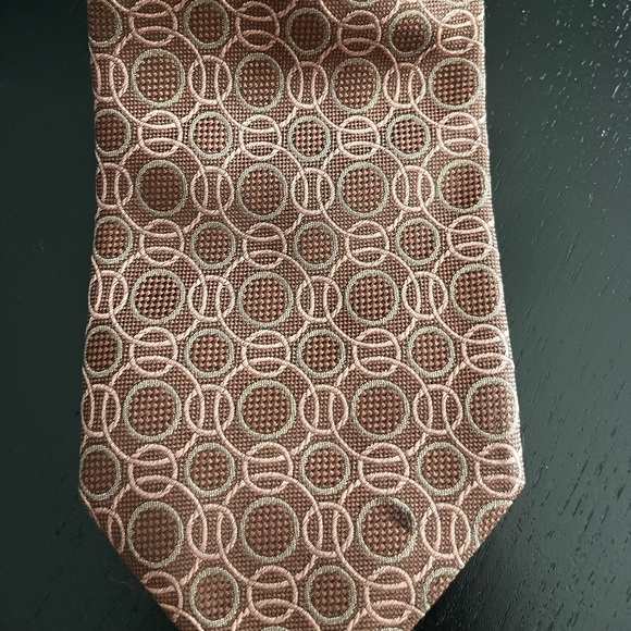 Gucci Tie, Brown, Geometric Shape - Picture 2 of 10